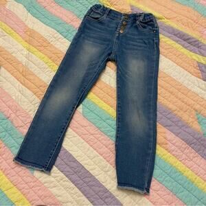 Jessica Simpson Jeans sz 5 adjustable waist tabs Straight Leg Jeans